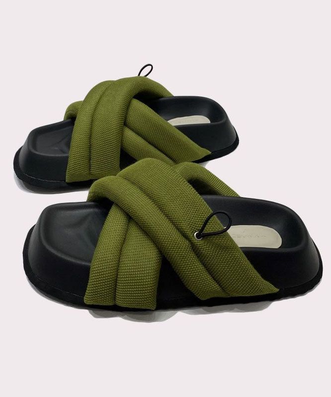 Chunky Green Cross Slides