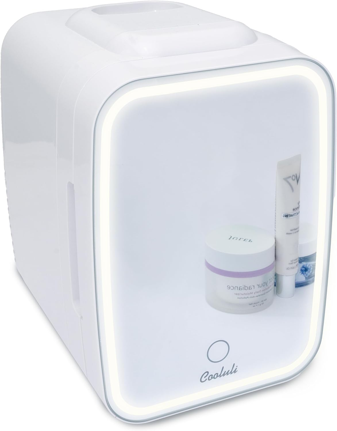 Cooluli Glow Skincare Fridge with Mirror and LED