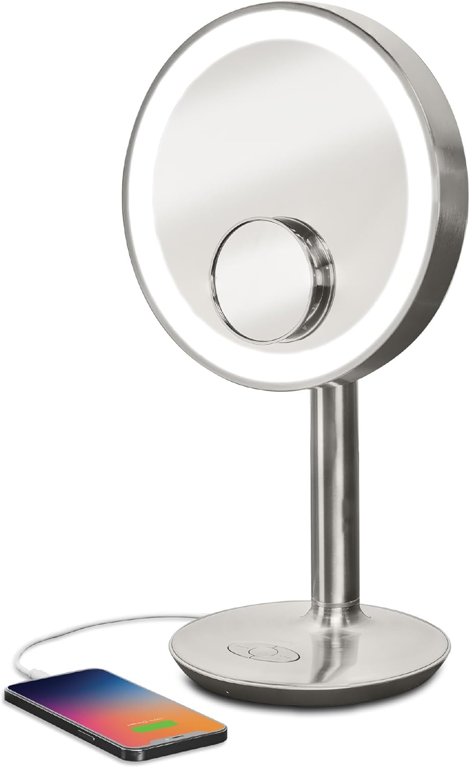 iHome Smart Vanity Mirror with Magnifier and Speaker