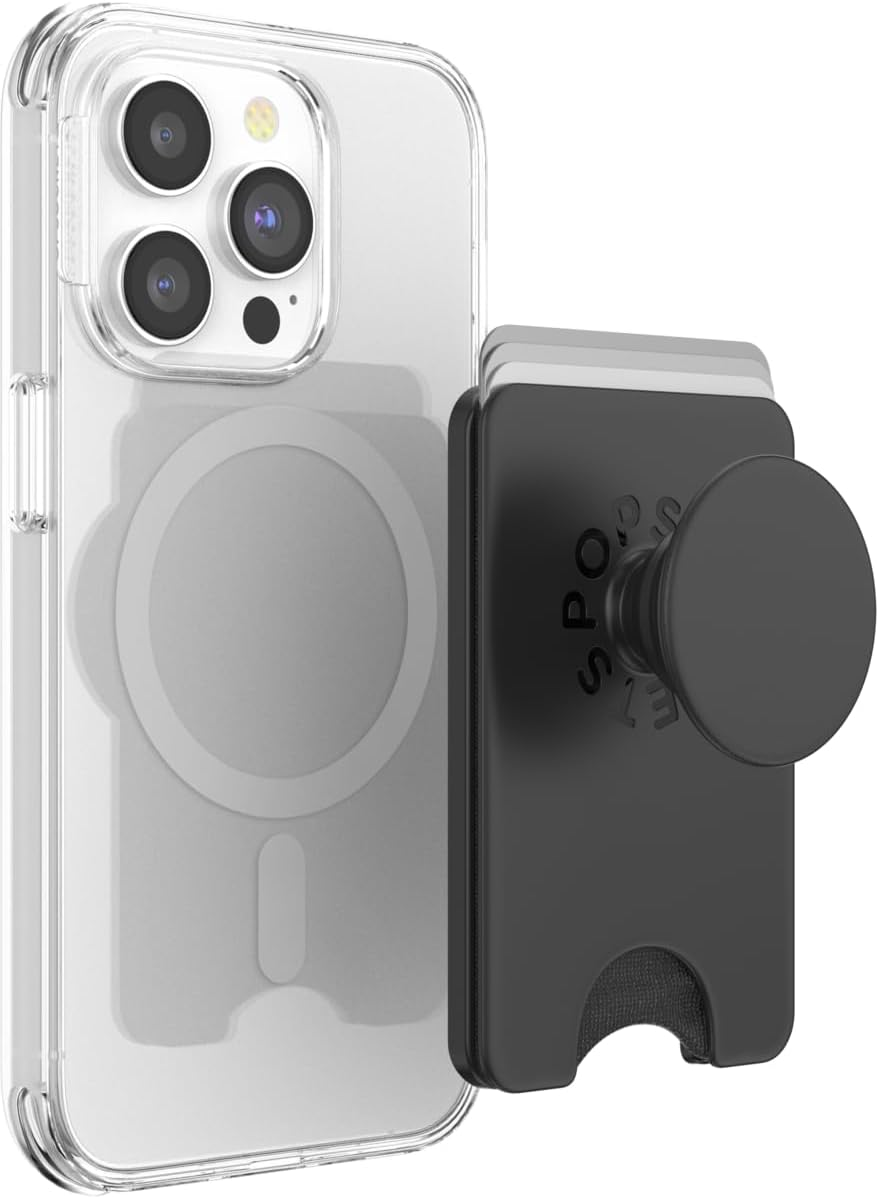 PopSockets Wallet with Grip Black