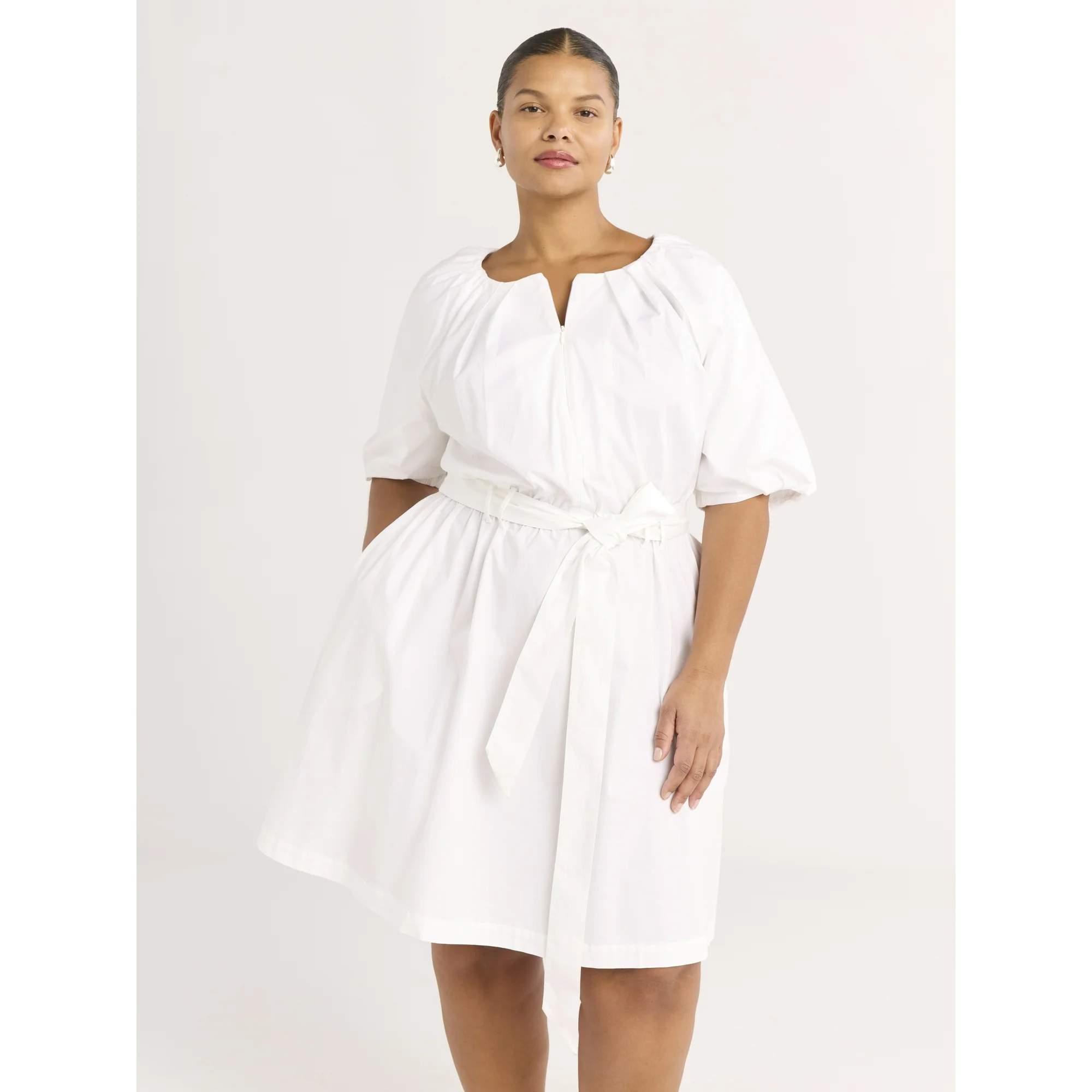 Scoop Poplin Dress